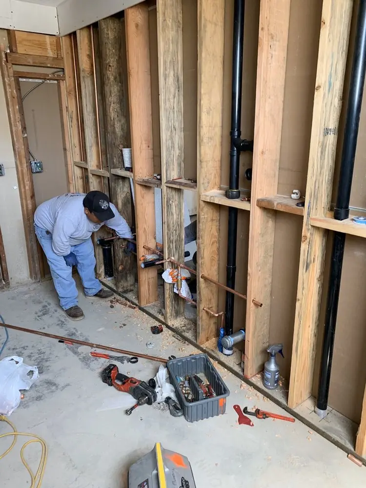 Commercial rough-in plumbing for Water Heater Replacement in Northwood
